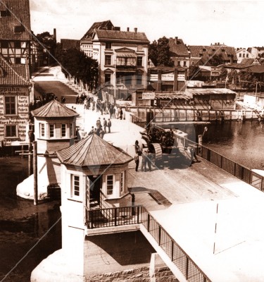 Most na kanale elbląskim, stare miasto Elbląg