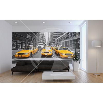 Fototapeta lateksowa 260x150 cm - New York Taxi