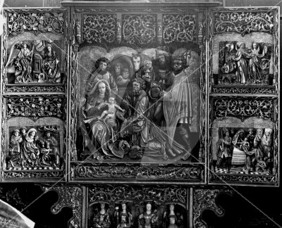 Późnogotycki ołtarz główny nowomiejskiego kościoła Trzech Króli